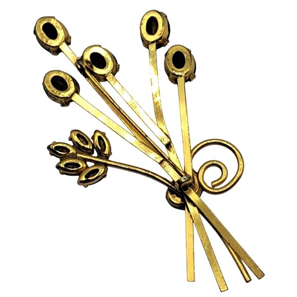 Vintage Rhinestone Brooch Lot of 8 Weiss Coro Parklane Costume Jewelry - Picture 12 of 16